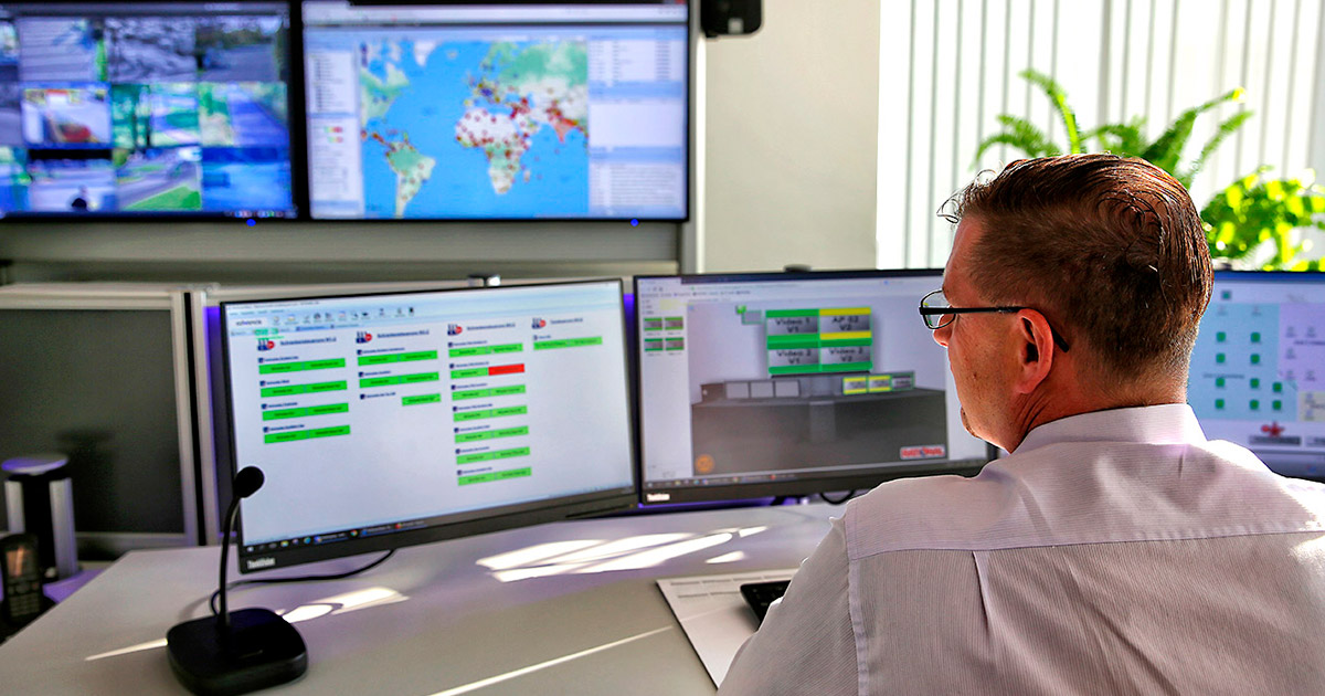 Production Plant Security Control Center Jst Jungmann Systemtechnik