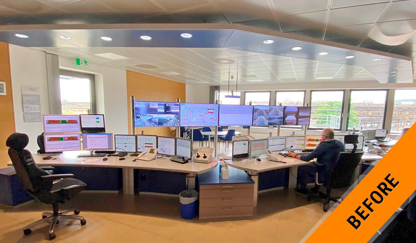 RWE Power AG - Control Center before renovation